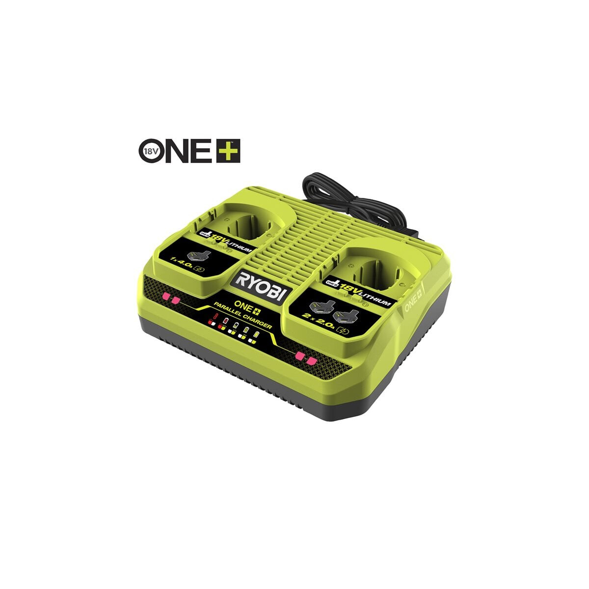 RYOBI - 18V ONE+ Doppel - Akku- Ladegerät (RC18240) (51