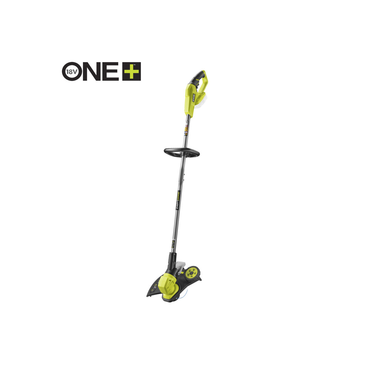 RYOBI - 18V ONE+ Akku- Rasentrimmer mit Radführung RY18