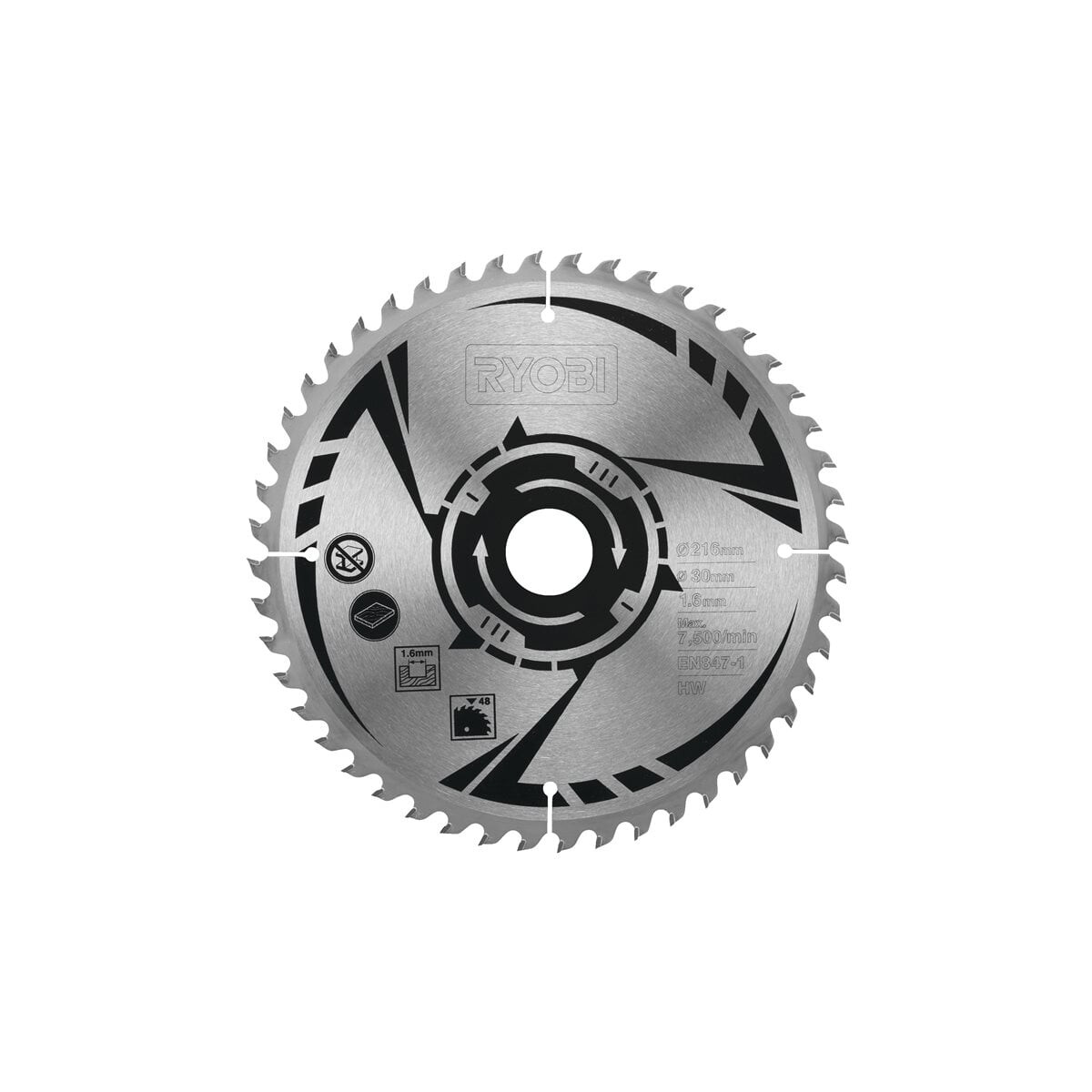 RYOBI - Kreissägeblatt 216/30mm 48Z (5132003806)