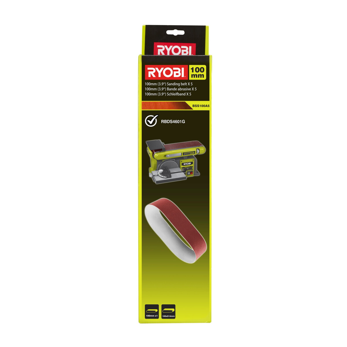 RYOBI - Schleifbänder 5er-Set BSS10 box