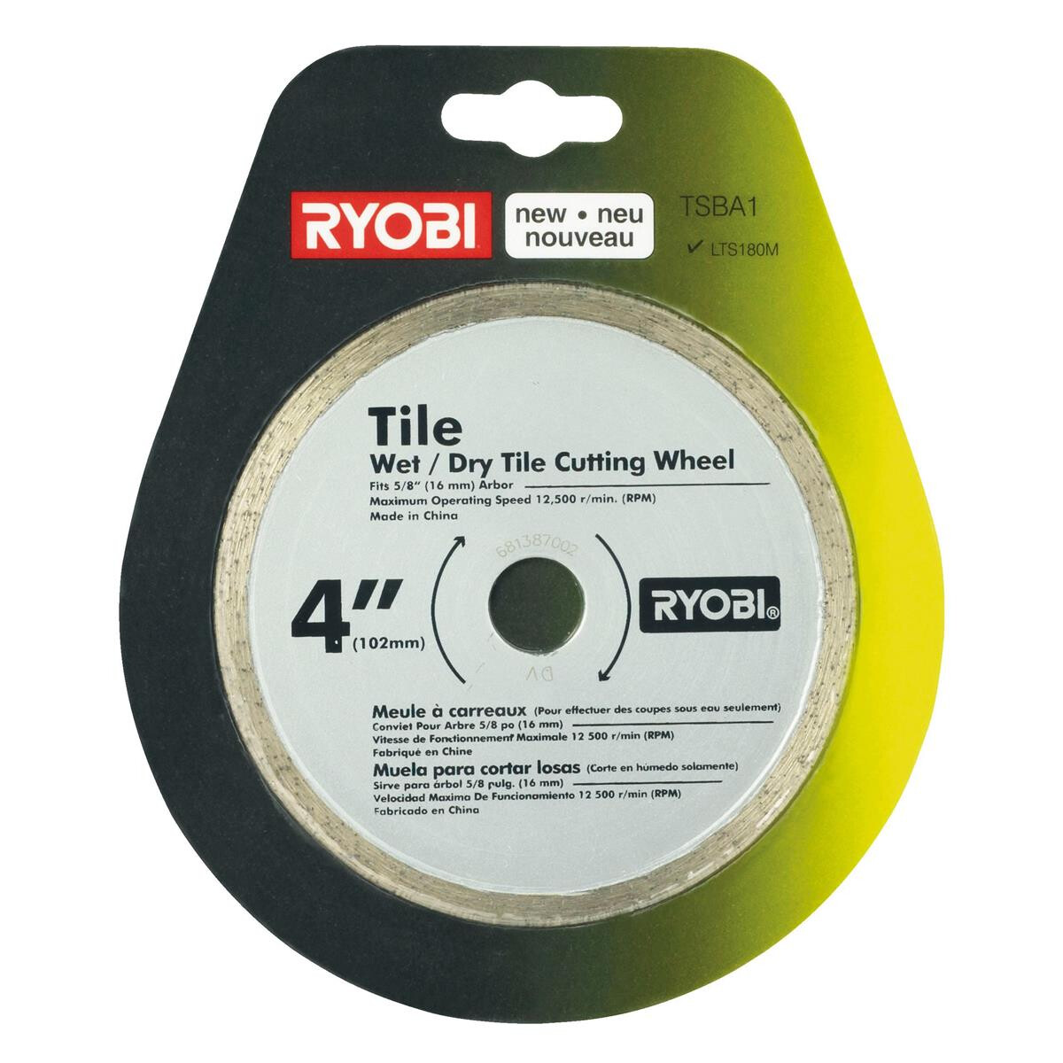 RYOBI - Diamanttrennscheibe Ø 102mm für Fliesen 