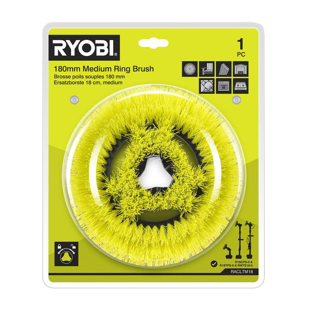 RYOBI - Ersatzbürste medium RACLTM1 box