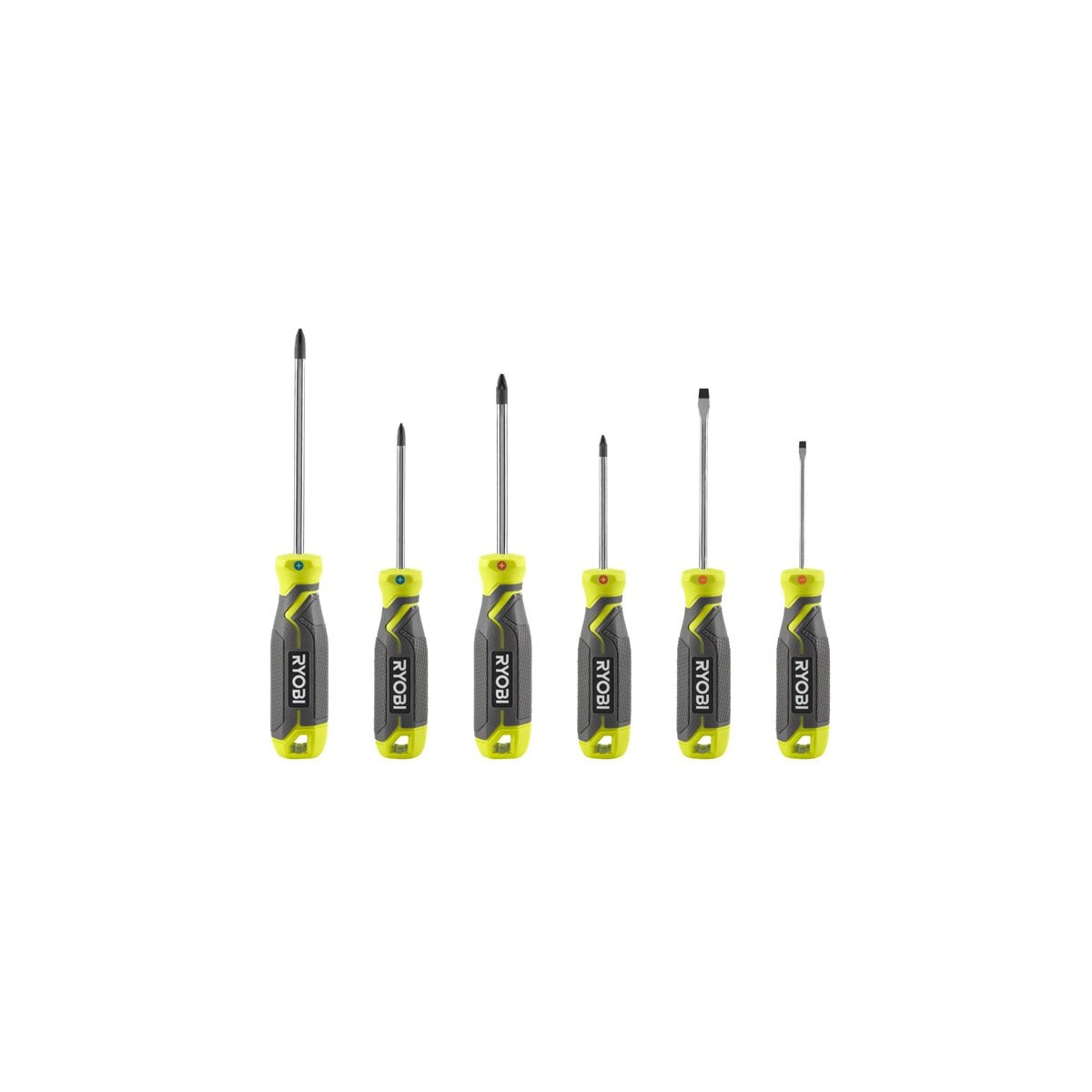 RYOBI - Schraubendreher-Set 6tlg. SL/PH/PZ magnetisch (RHSDS
