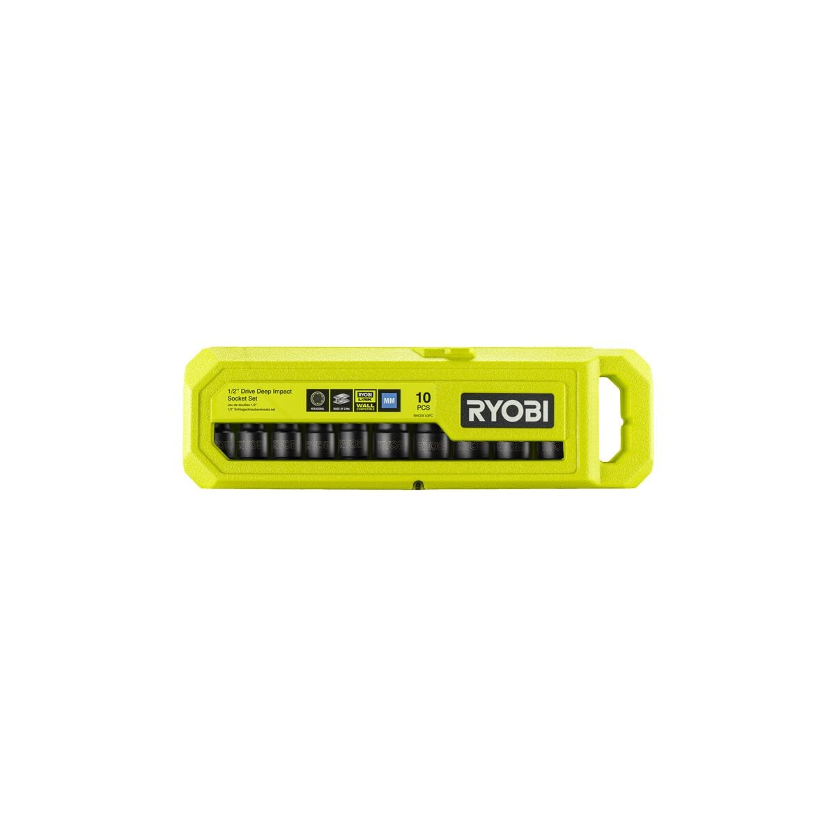 RYOBI - Steckschlüssel-Set 1/2&quot box