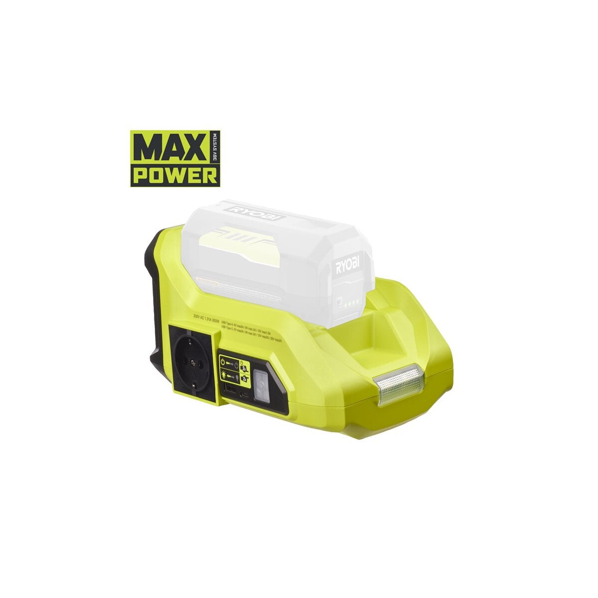 RYOBI - 36 V  Akku- Wechselrichter RY36B box