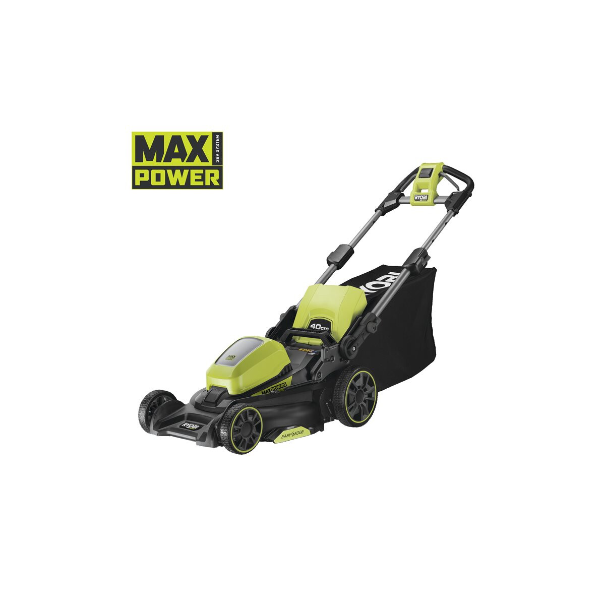 RYOBI - 36V MAX POWER Akku- Rasenmäher Schnittbreite 40