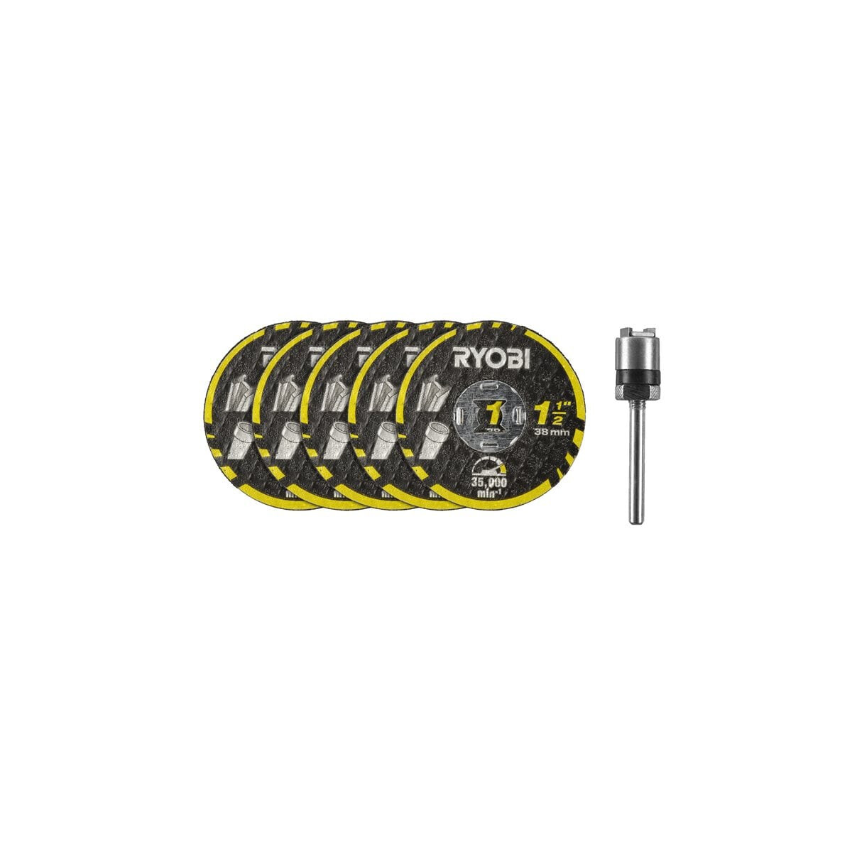 RYOBI - Trennscheiben 38mm mit Aufnahme "Twist-Look&quo