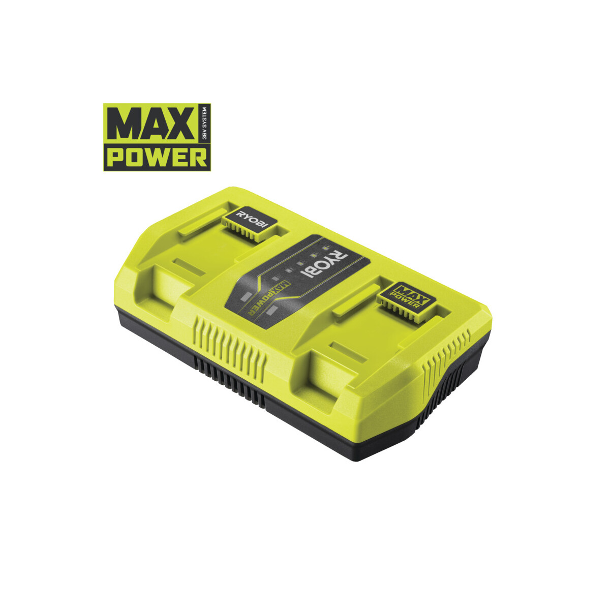 RYOBI - 36V MAX POWER Doppel-Schnellladegerät 6,0A Lade